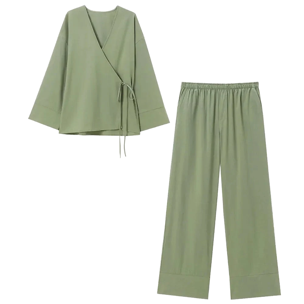 Amar™ Zimra - סט פיג'מת וינטג' לנשים