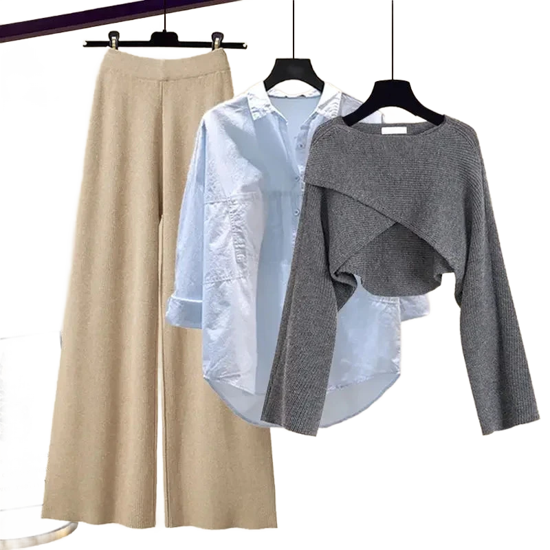 Amar™ Liora - סט תלת-חלקי נוח ורך עם שרוולים ארוכים