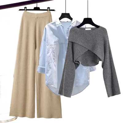 Amar™ Liora - סט תלת-חלקי נוח ורך עם שרוולים ארוכים