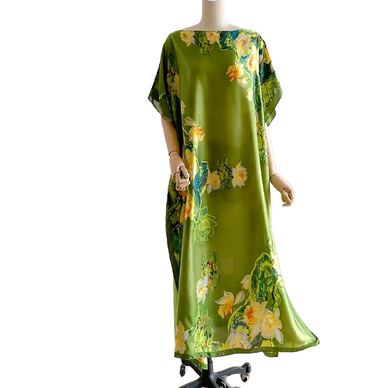 Amar™ Lior - שמלות מקסי מבד סטן פרחוני