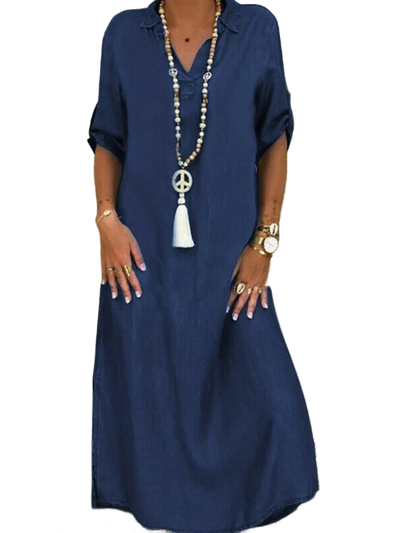 Amar™ Anat - שמלת ג’ינס אלגנטית וקלילה