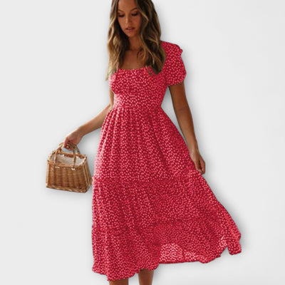 רבקה | שמלת מקסי פרחונית בניחוח וינטג' אלגנטי