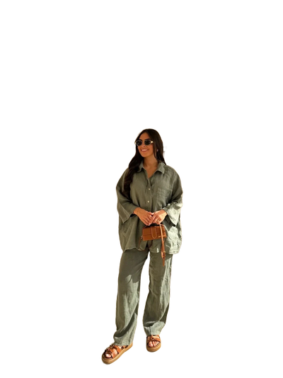 Amar™ Ravit - סט כותנה לין נושם