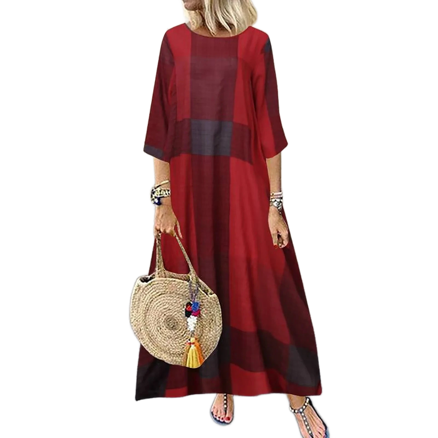 Amar™ Noga - שמלה וינטג’ אלגנטית מחמיאה