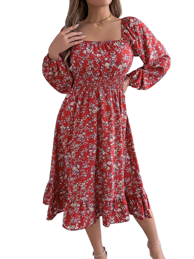 Amar™ Levona - שמלה פרחונית אלגנטית