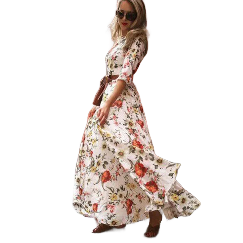 Amar™ Ophira - שמלת מקסי מחטבת ואלגנטית