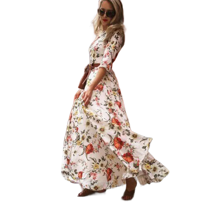 Amar™ Ophira - שמלת מקסי מחטבת ואלגנטית