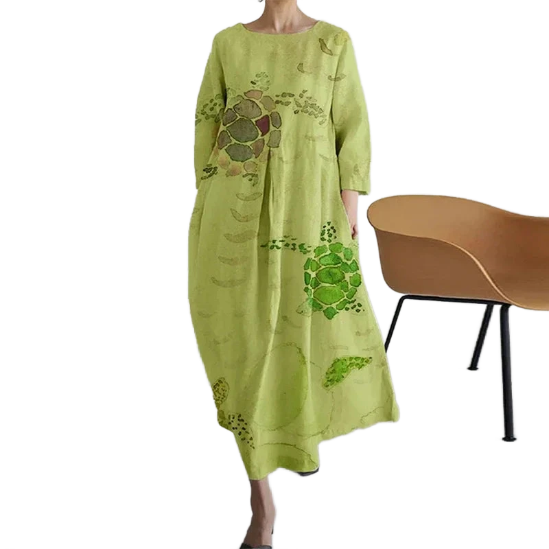 Amar™ Simcha - שמלת הדפס רחבה