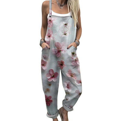 Amar Ronit - אוברול וינטג' פרחוני משוחרר