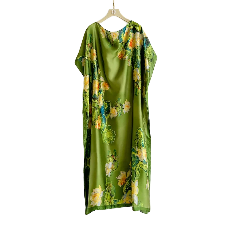 Amar™ Lior - שמלות מקסי מבד סטן פרחוני