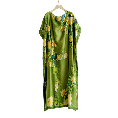 Amar™ Lior - שמלות מקסי מבד סטן פרחוני