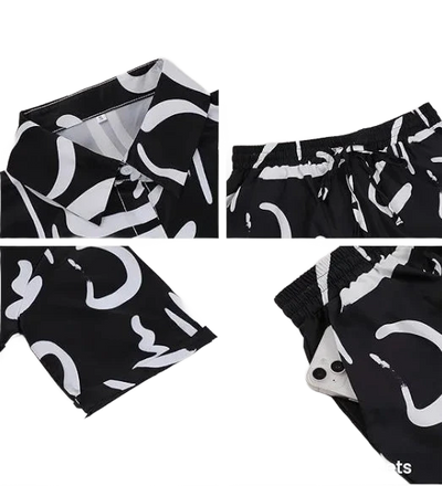 Amar™ Merav - סט חולצה ומכנסיים מודפסים