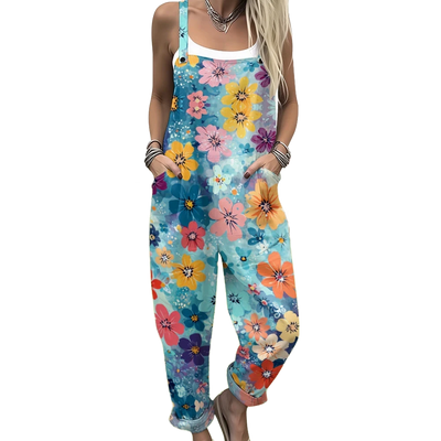 Amar Atara - אוברול פרחוני צבעוני וכובש