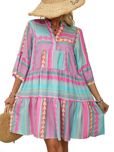 Amar™ Gili - שמלת וי קז'ואל לנשים