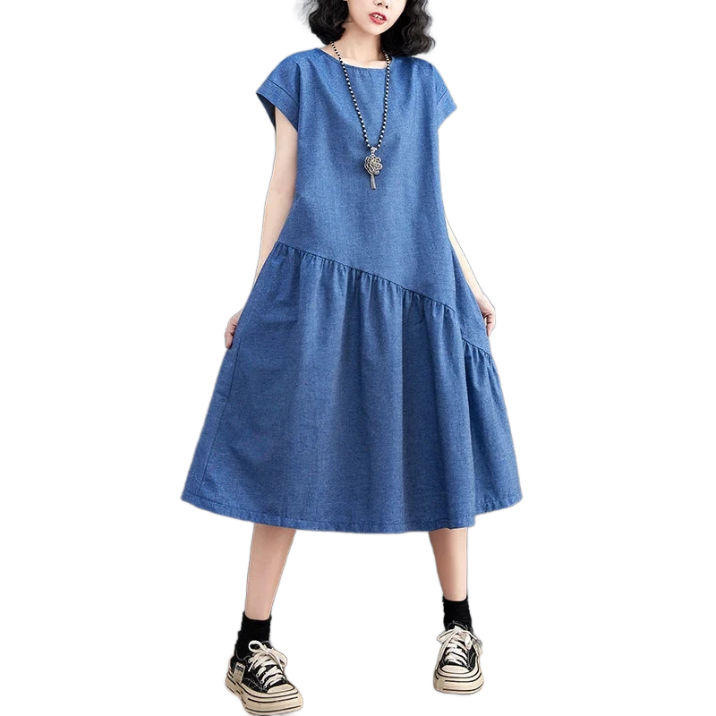 Amar™ Vered - שמלת ג'ינס קיצית מחטבת