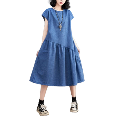 Amar™ Vered - שמלת ג'ינס קיצית מחטבת