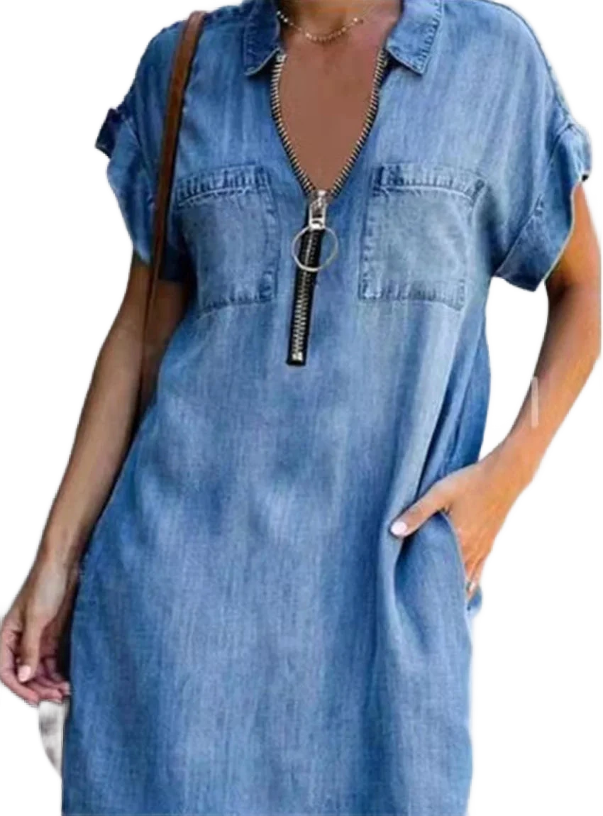 Amar Vered - שמלת ג’ינס כיסים חדשה