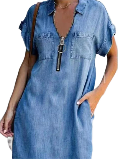 Amar Vered - שמלת ג’ינס כיסים חדשה