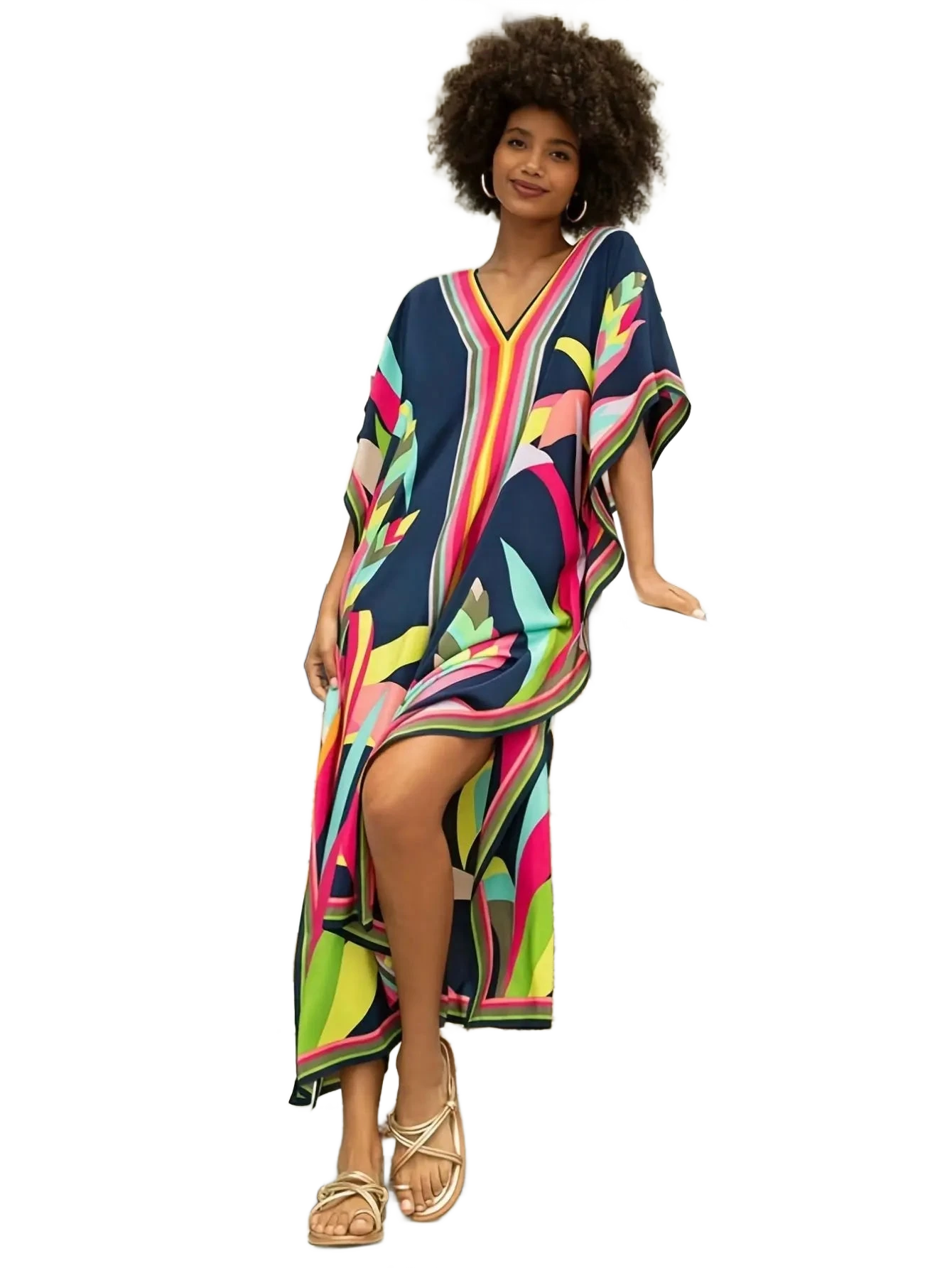 Amar™ Eden - שמלת קאפטן קיץ במידות גדולות