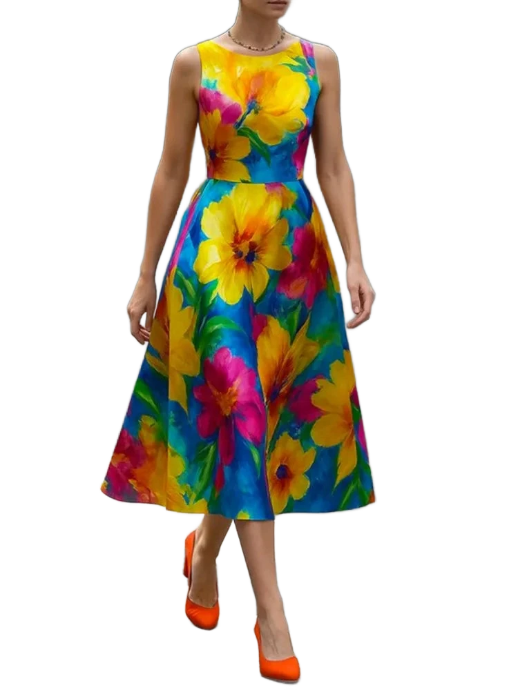 Amar™ Tirza - שמלת מידי קלאסית אלגנטית