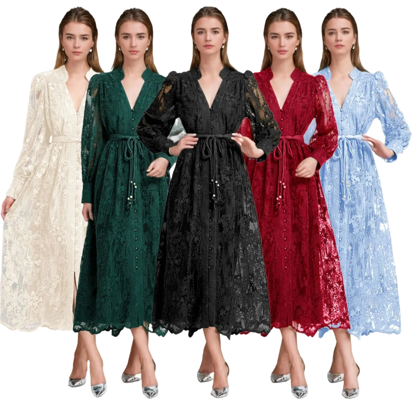 Amar™ Masha - שמלה עם תחרה פורמלית