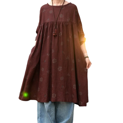 Amar™ Rachel - שמלה משוחררת מודפסת