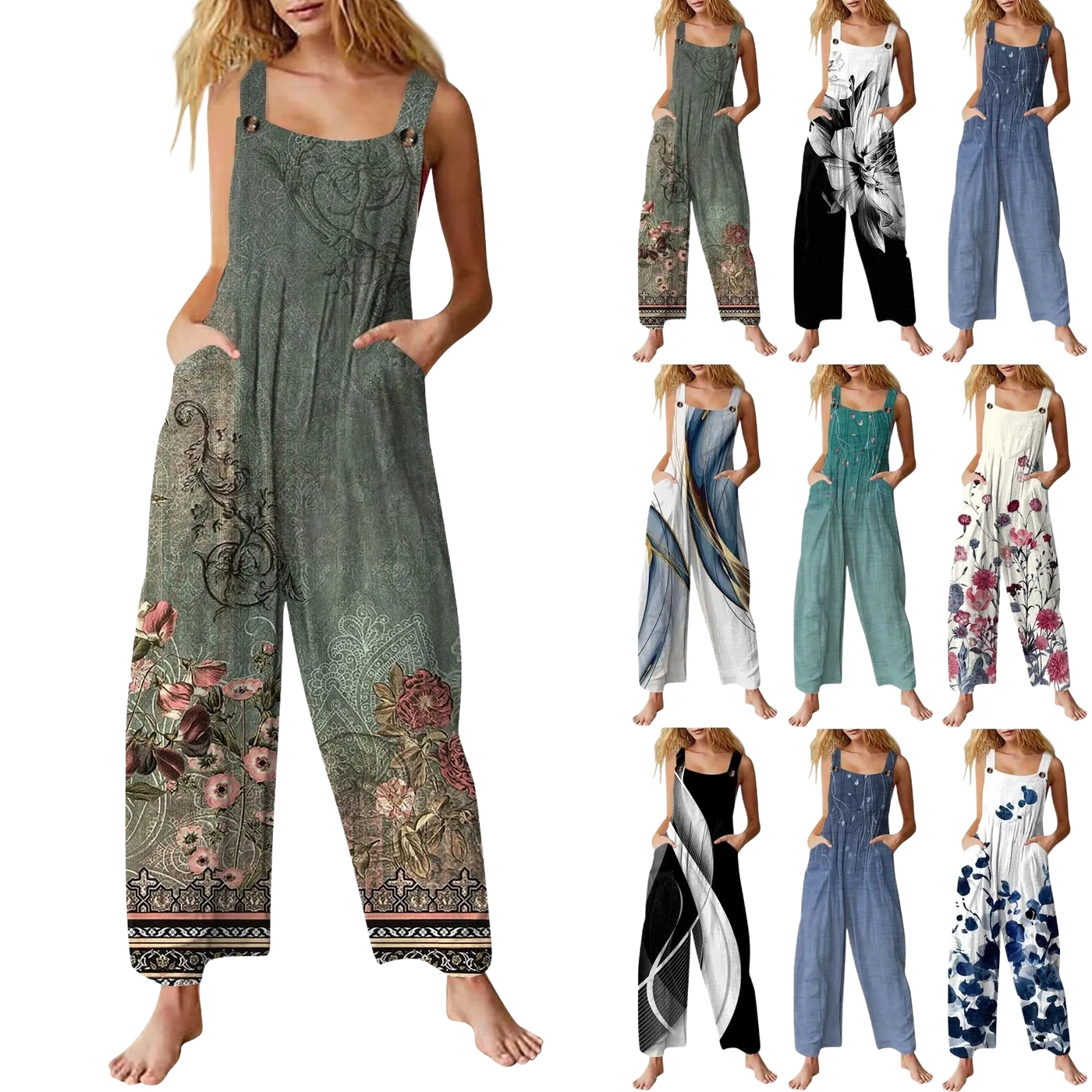 Amar Yehudit - אוברול קייצי אתני עם כיסים