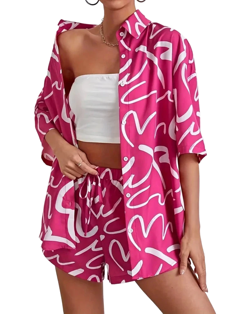 Amar™ Ziva - סט דו-חלקי מודפס