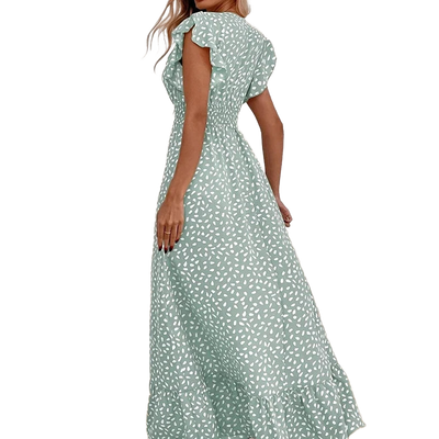 Amar™ Lihi - שמלה עם מחשוף V וקו מותן