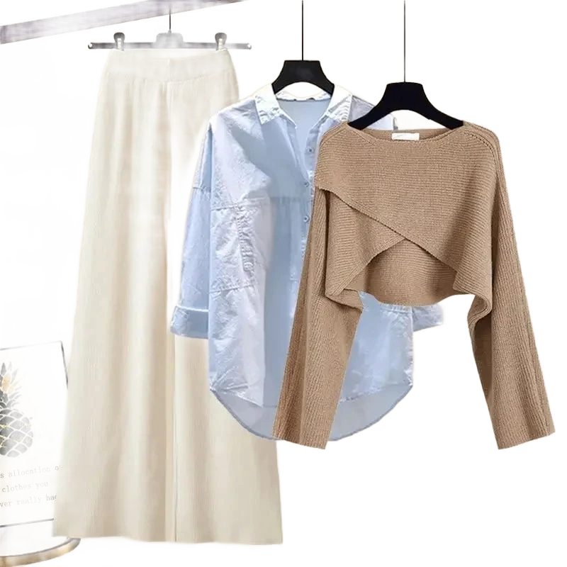 Amar™ Liora - סט תלת-חלקי נוח ורך עם שרוולים ארוכים