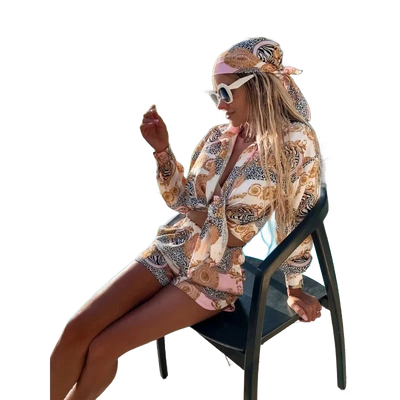 Amar™ Zohar - סט חולצה ומכנסיים מודפס