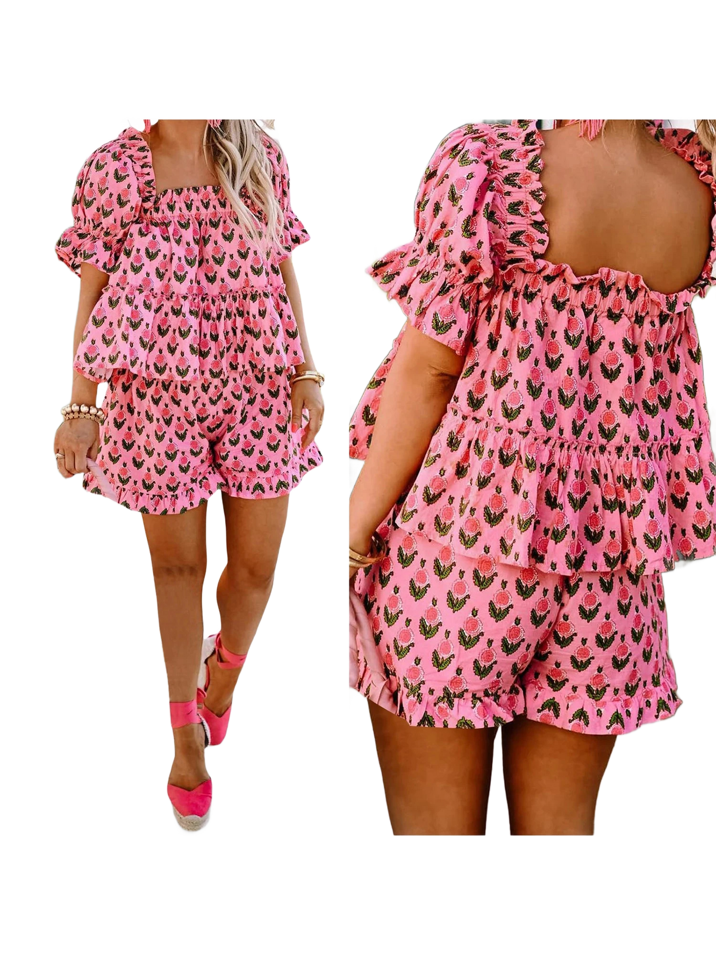 Amar™ Nitza - סט קצר מודפס דו-חלקי