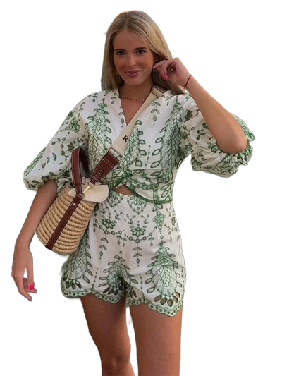 Amar™ Gali - סט חולצה מודפסת ומכנסיים קצרים