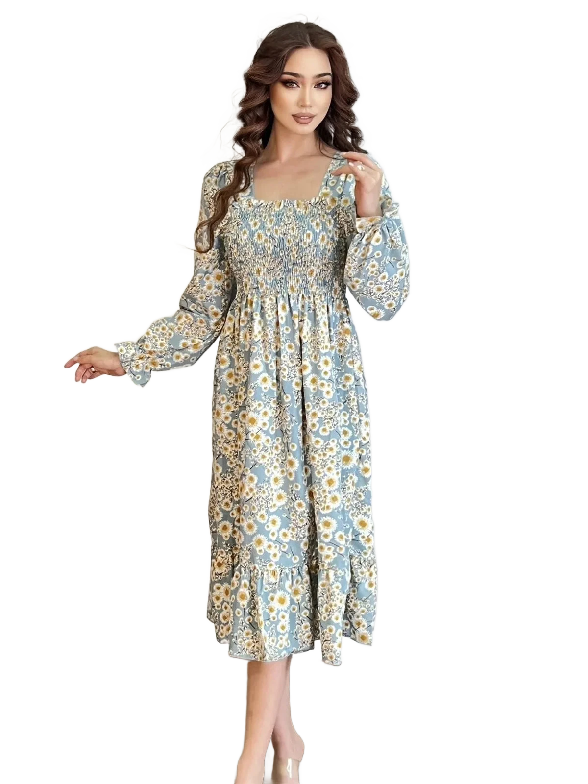 Amar™ Hodaya - שמלת מוסלין פרחונית לנשים