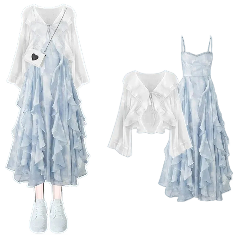 Amar™ Maya - סט תלת-חלקי נוח ורך עם שרוולים ארוכים