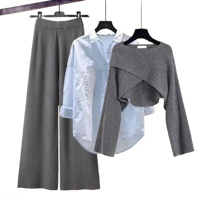 Amar™ Liora - סט תלת-חלקי נוח ורך עם שרוולים ארוכים