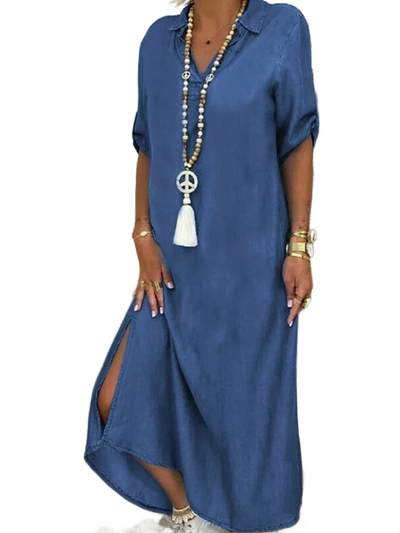 Amar™ Anat - שמלת ג’ינס אלגנטית וקלילה