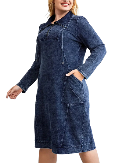 Amar™ Dalia - שמלת ג’ינס מחמיאה ומשוחררת