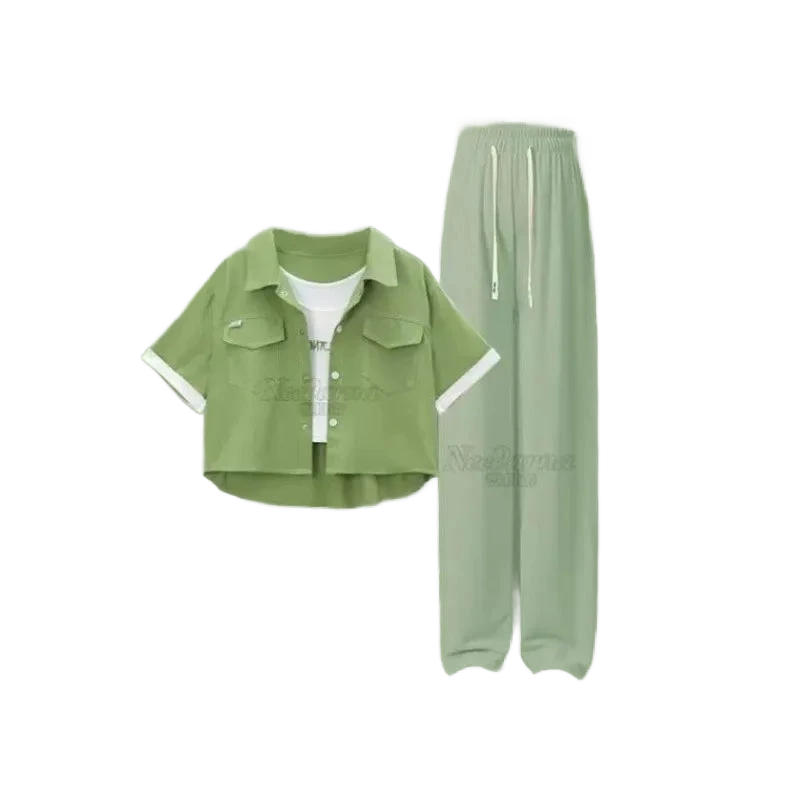 Amar™ shira - סט שלושה חלקים נוח ורך עם שרוולים קצרים