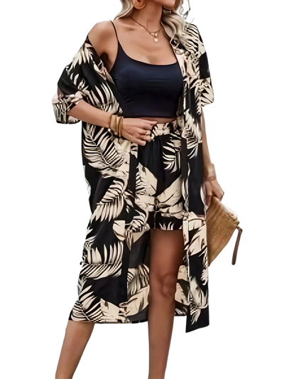 Amar™ Hagar - סט קימונו מודפס