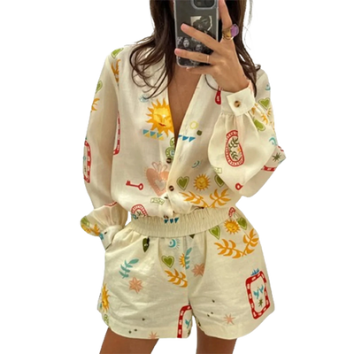 Amar Aliza - סט 2 חלקים קיצי, אלגנטי וסקסי