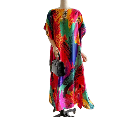 Amar™ Lior - שמלות מקסי מבד סטן פרחוני