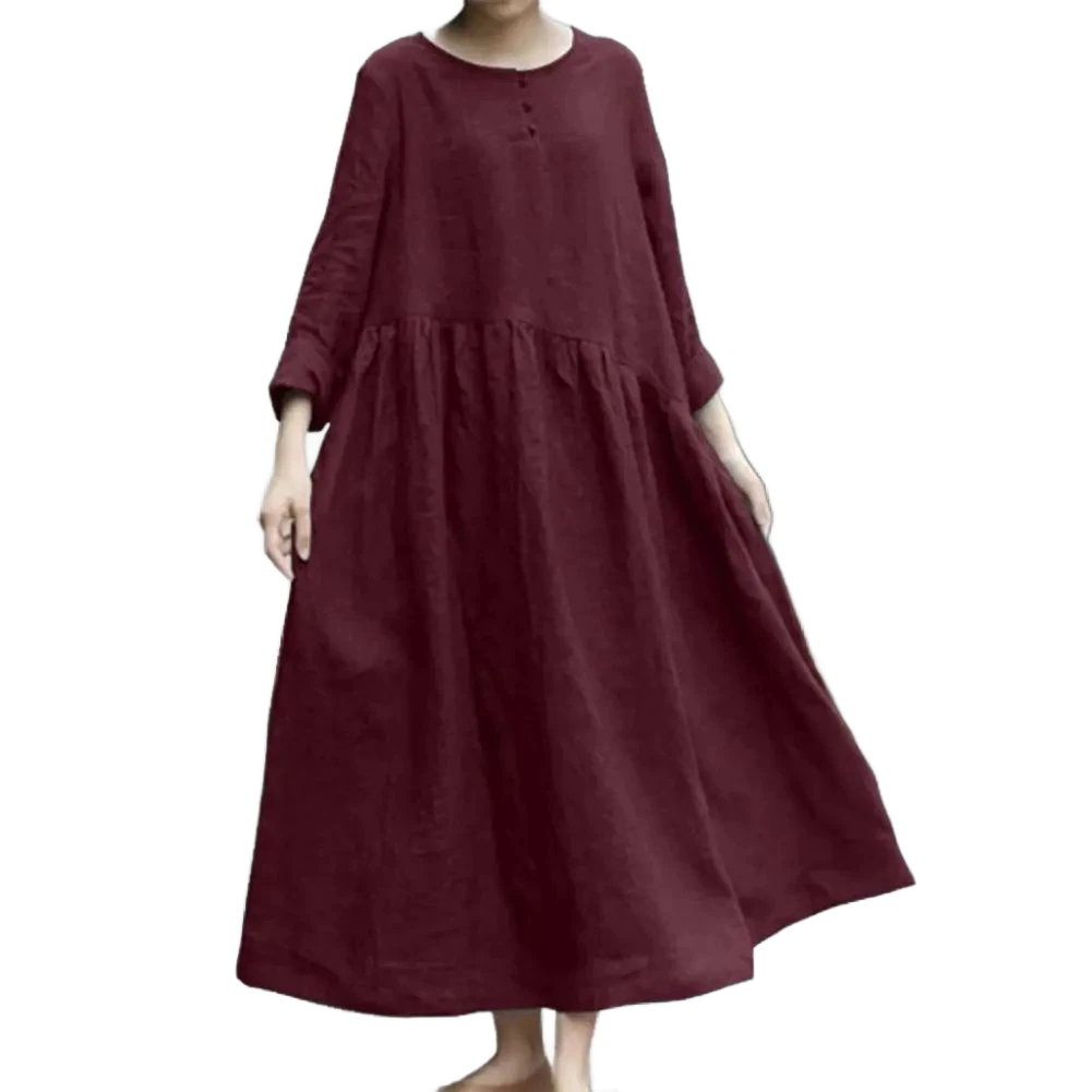 Amar Liora - שמלת מקסי כותנה פשתן נושמת