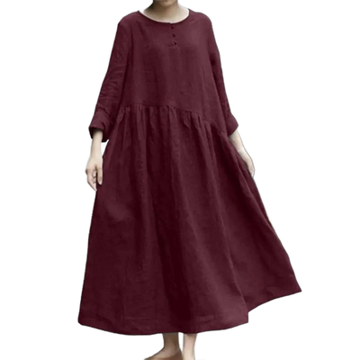 Amar Liora - שמלת מקסי כותנה פשתן נושמת