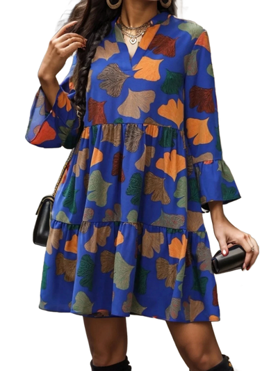 Amar™ Sapir - שמלות עם בדי הדפס ושרוולים ארוכים