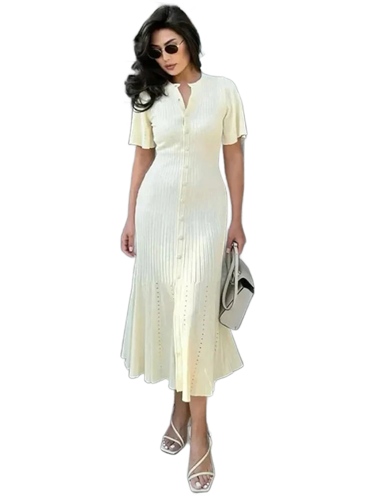 Amar™ Levona - שמלת סריג אלגנטית