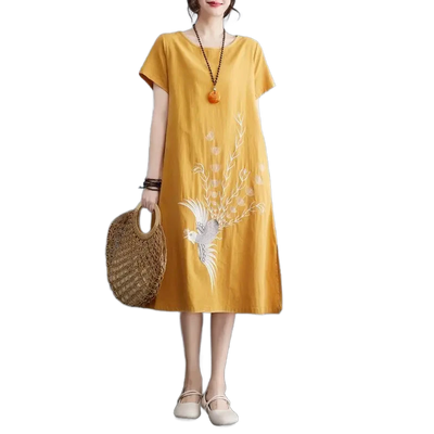 Amar™ Avigail - שמלת מידי רחבה