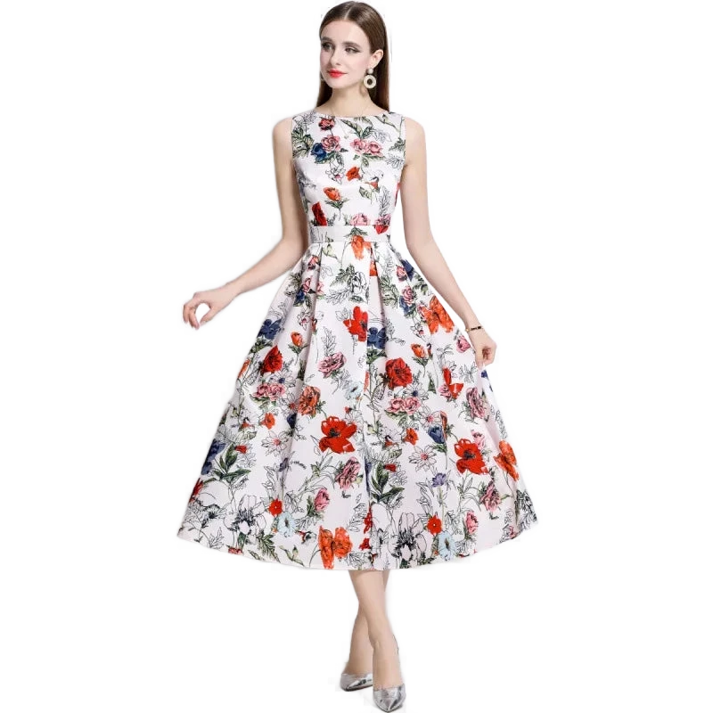 Amar™ Shoshana - חצאית קיץ פרחונית מחטבת