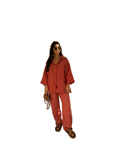 Amar™ Ravit - סט כותנה לין נושם