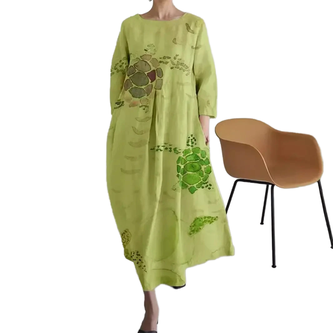 Amar™ Orly – שמלת קיץ רחבה בהדפס